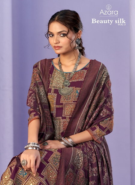 Beauty Silk Vol 3 By Radhika Azara Modal Maslin Wholesale Dress Material In India